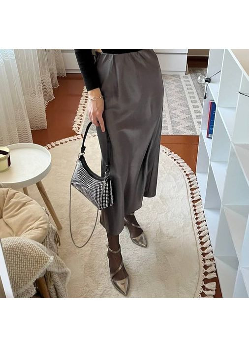 Праздничная сумка-багет в блестках серебряного цвета No Brand (362588096)