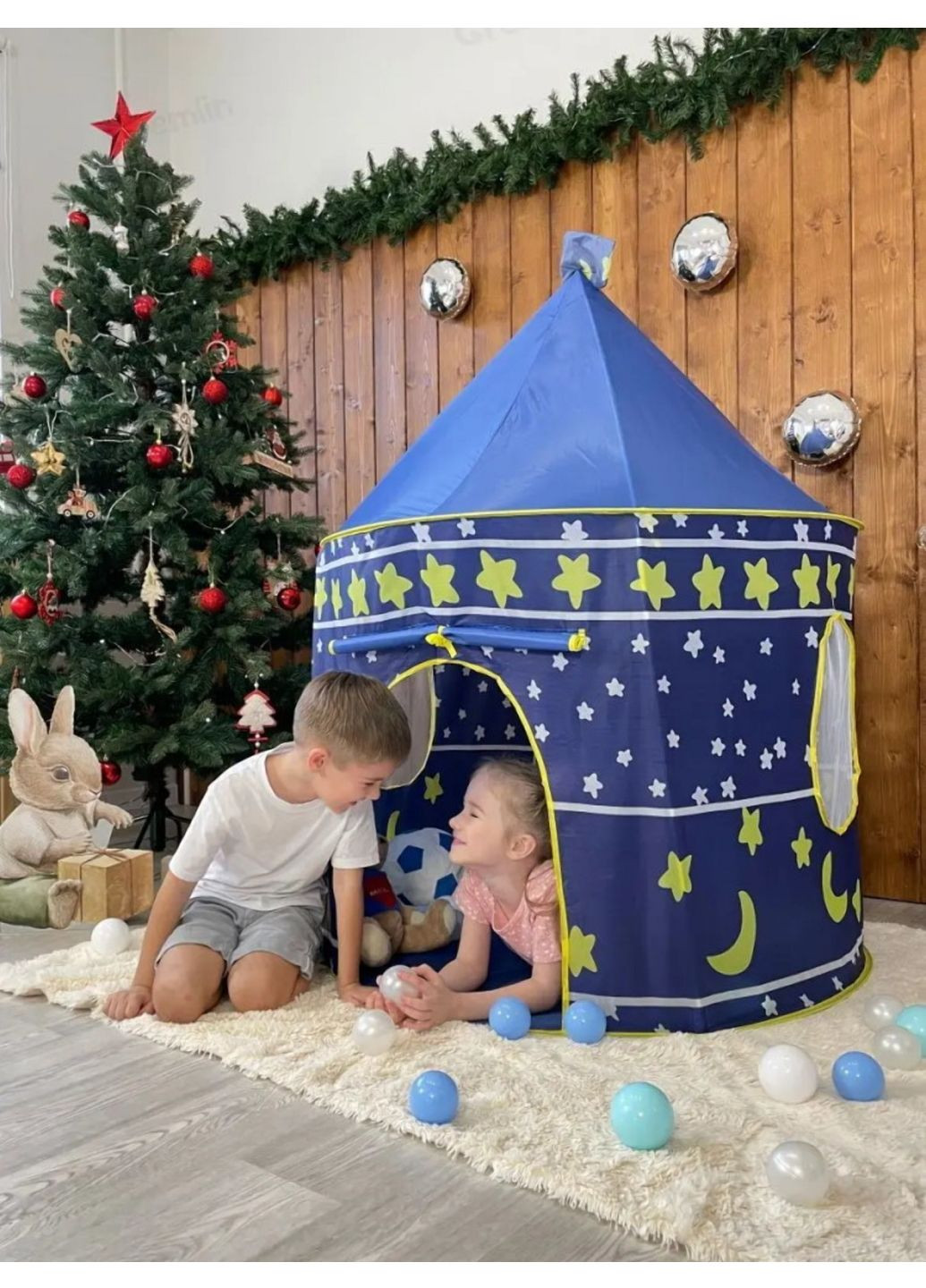 Дитячий ігровий намет намет Замок Синій More Castle Blue (302737037)