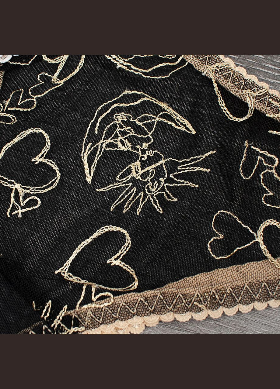 Черный демисезонный соблазнительный комплект женского нижнего белья No Brand