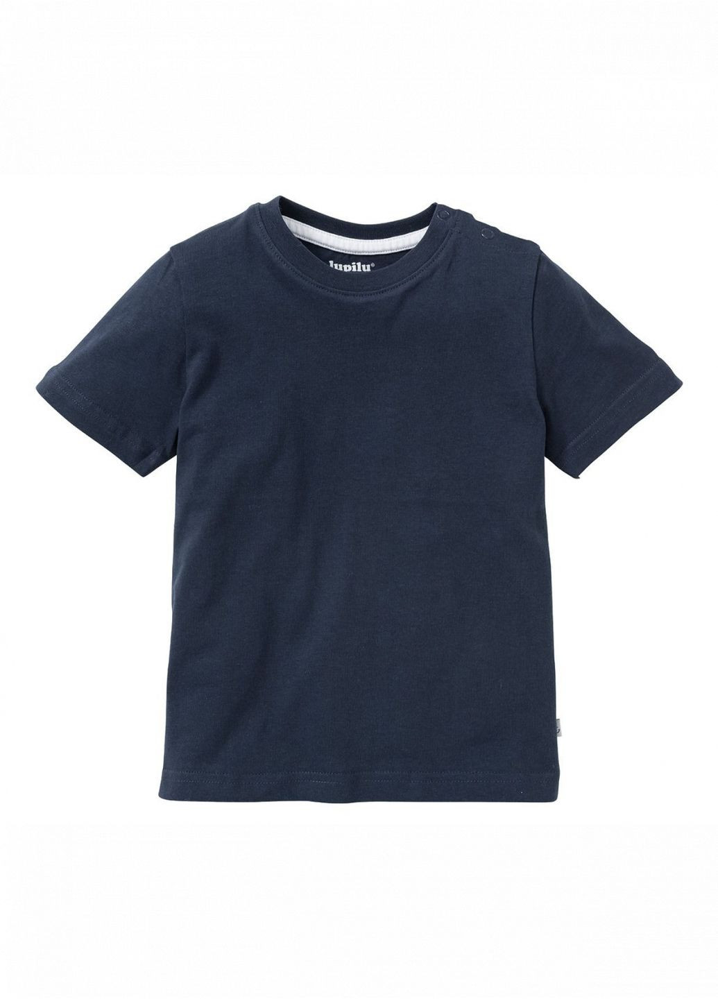 Темно-синя демісезонна футболка бавовняна для хлопчика 396769 темно-синій Lupilu