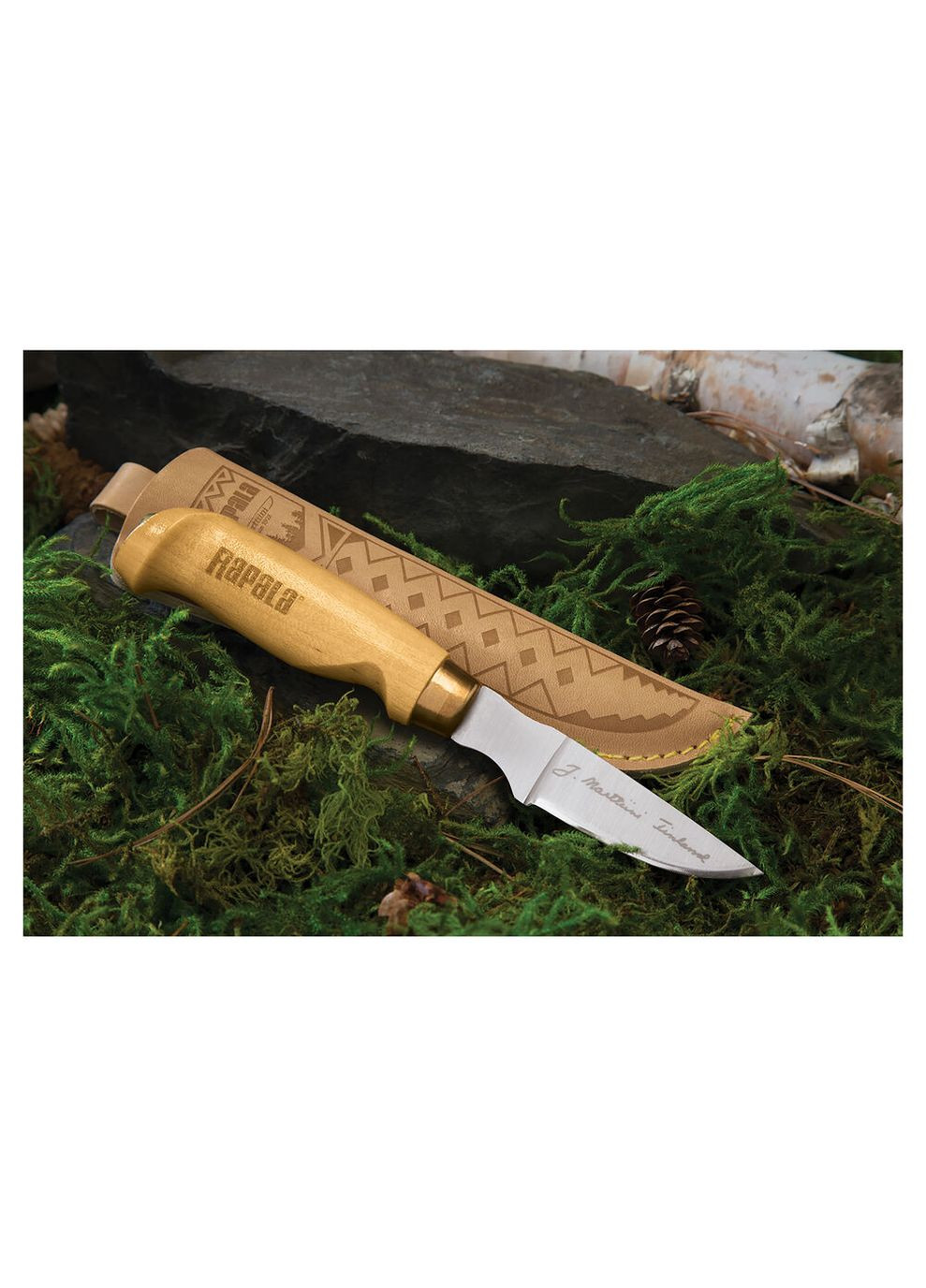Мисливський фінський ніж із шкіряним чохлом Classic Birch Fish'n Fillet (8,9 см) Rapala (292324144)