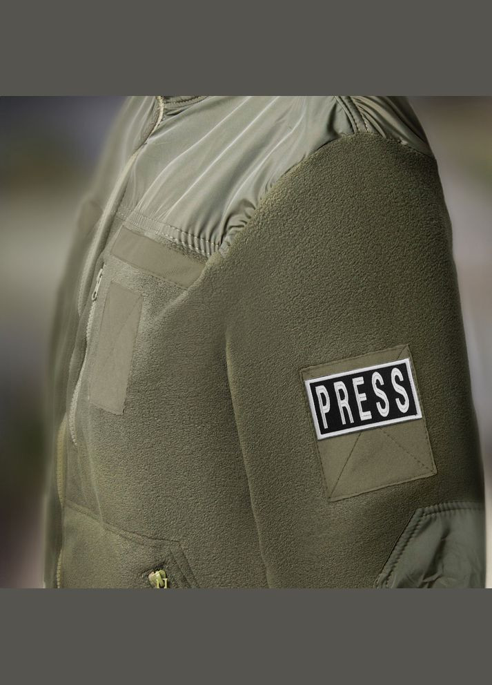 Набор шевронов 3 шт на липучке для журналистов Пресса Press 8х25, 2,5х11,5 и 5х9 см IDEIA (275869485)
