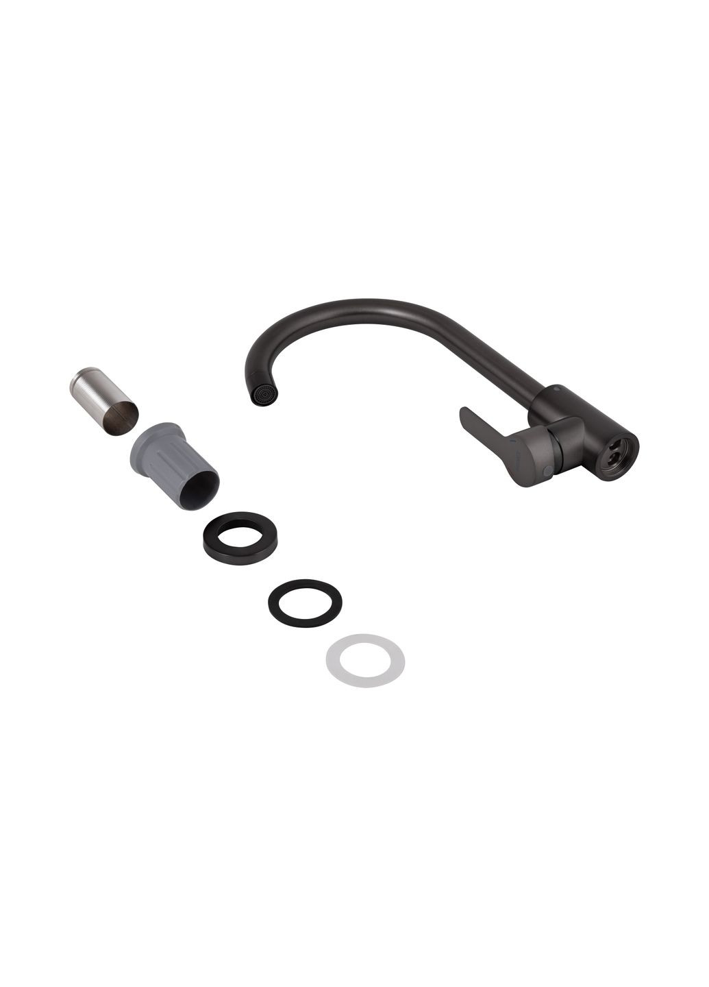 Змішувач для кухні U-образний Pure U-образний Graphite BRIPUR015FGRP Brinex 015F (351898383)