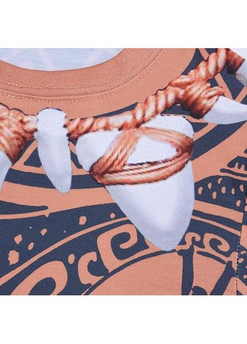 Костюм Мауи для детей 8–9 лет, комплект "Ваяна" свитшот и штаны с «тату», образ для Хэллоуина, карнавала No Brand (364273416)