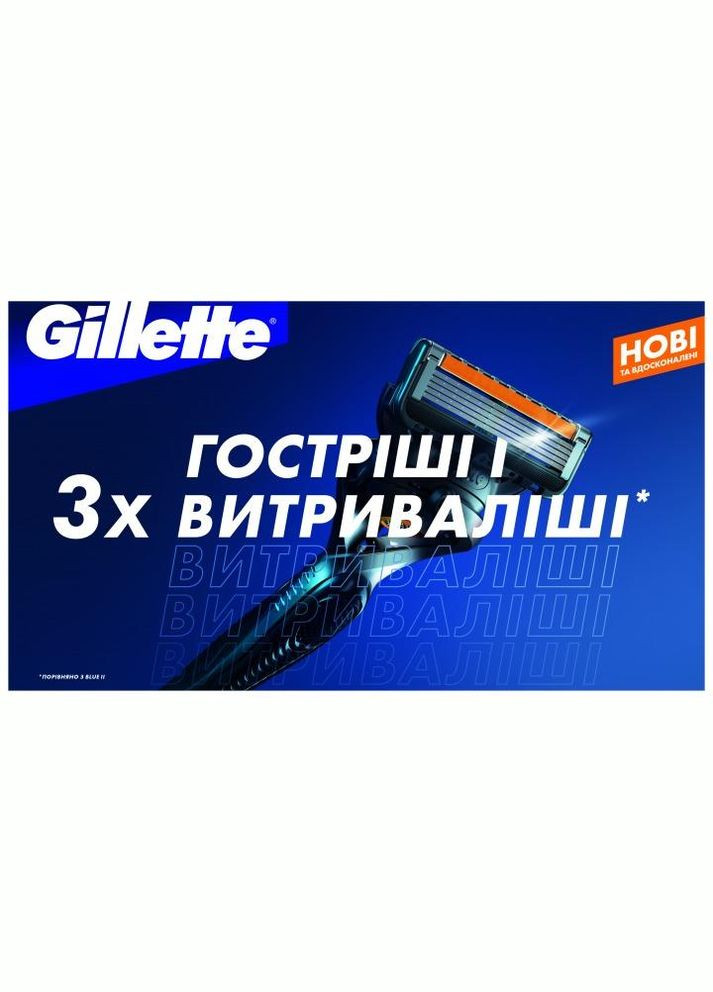 Сменные картриджи для бритья (лезвия кассеты) мужские, 6 шт Gillette Fusion Proglide (324624367)