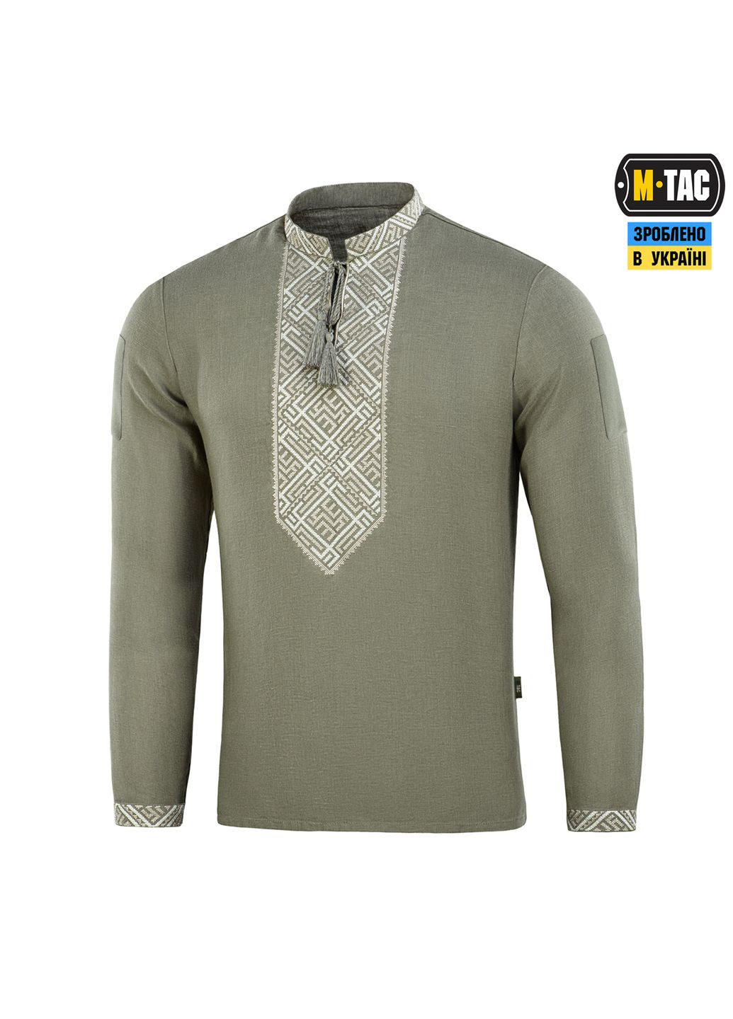Вишиванка тактична 100% льон тип 2 олива (2XL) M-TAC (303413964)