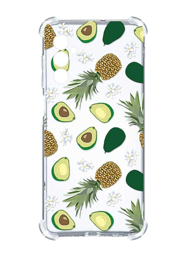 Чехол с утолщёнными углами на Samsung Galaxy A15 (A155):: Авокадо и ананас (принт 304) Creative (355407783)