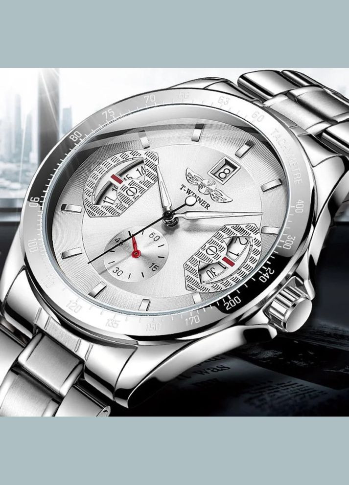 8267 Silver механический сasual, классический Winner (324213877)