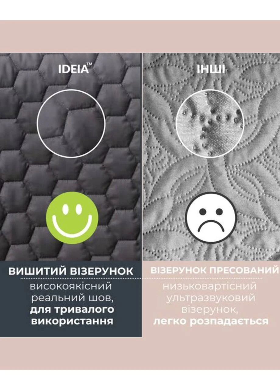 Покривало двостороннє 220х240 см IDEIA Silhouette (303726757)