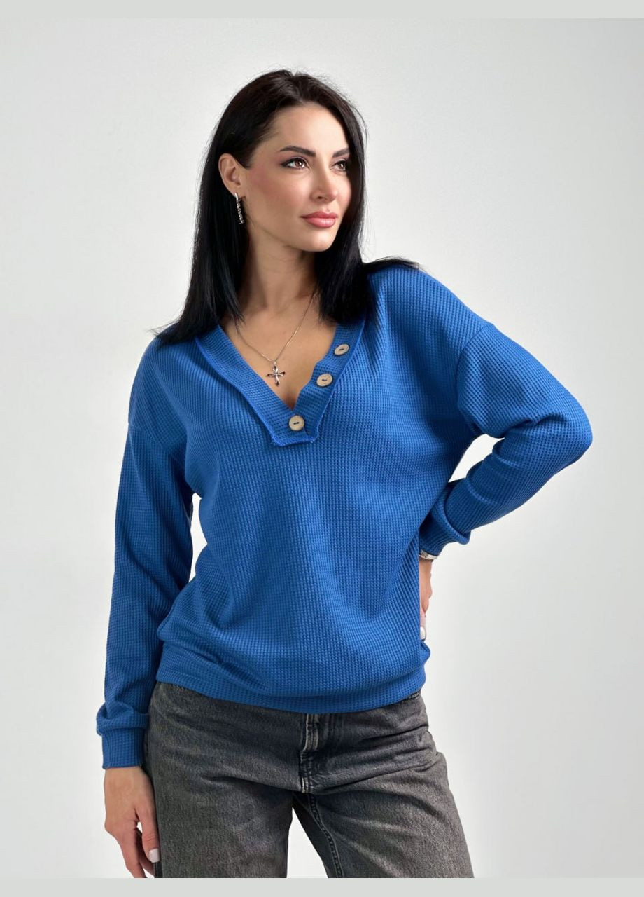 Синий женский пуловер пуловер Fashion Girl "Pearl"