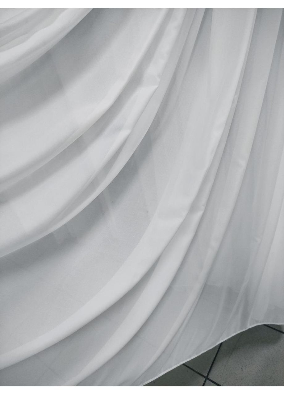 Тюль шифон вуаль белый с утяжелителем 300х270 No Brand (353830662)