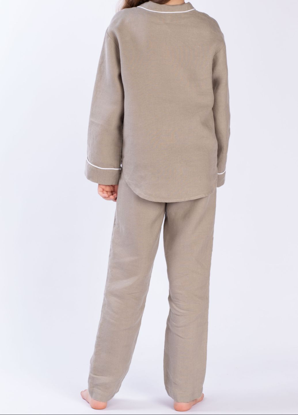 Светло-бежевая всесезон пижама для девочек 374-22/00 Edelvika