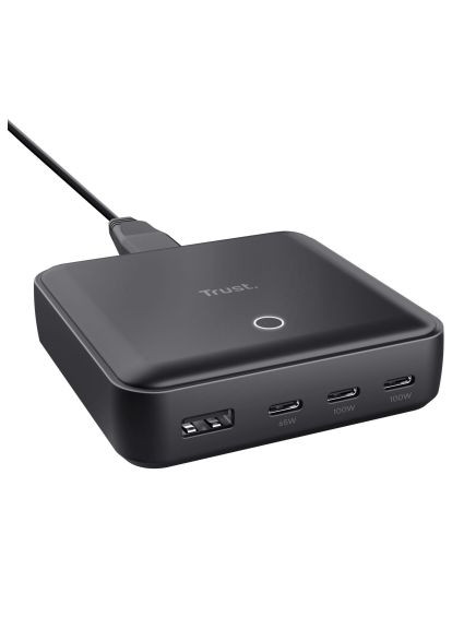 Зарядное устройство 3xUSB-C+USB-A 100W PD black (25242_TRUST) Trust 3xUSB-C + USB-A 100W PD black (370015997)