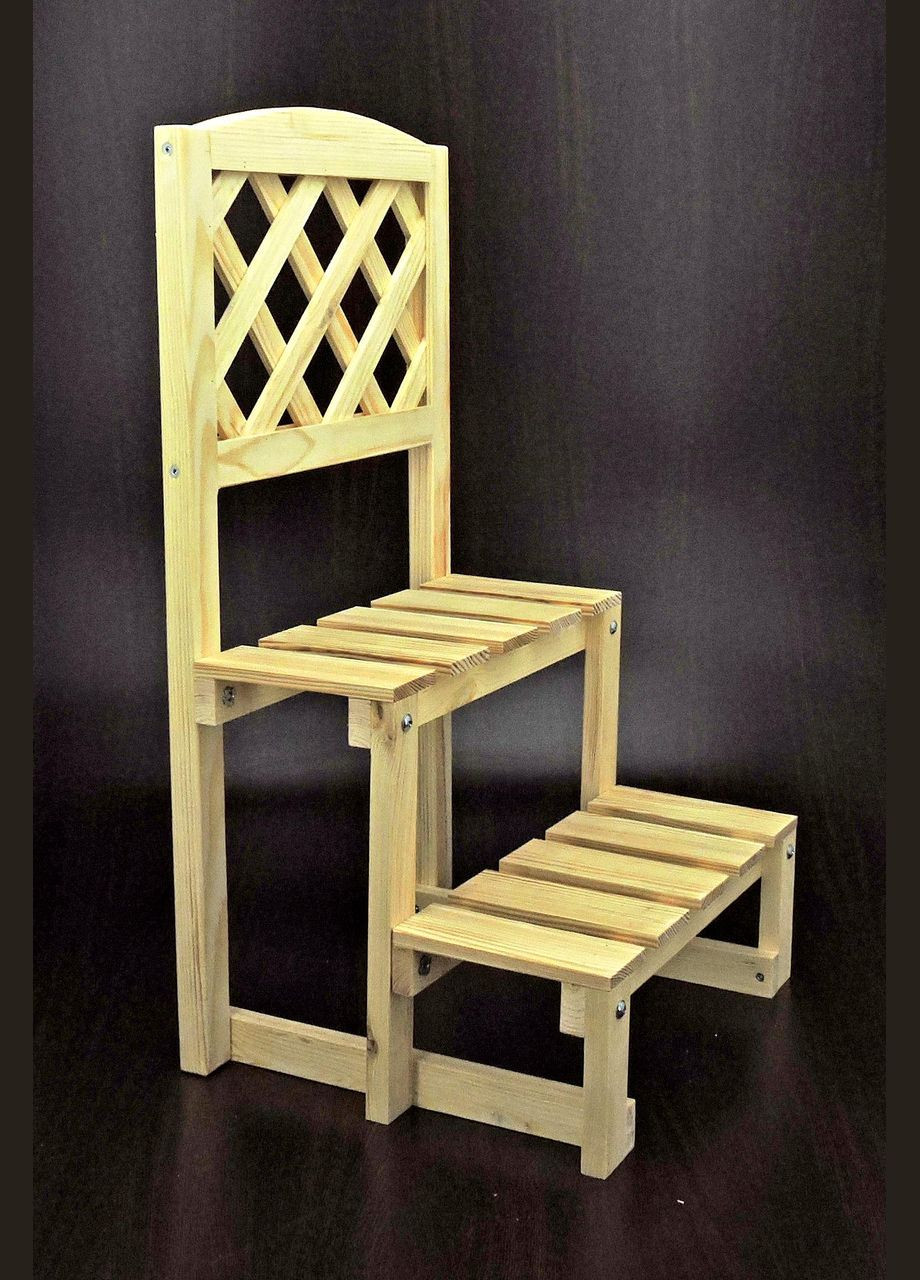 Подставка для цветов из дерева Канису бланже (ЦВТ-004101) No Brand (328225704)