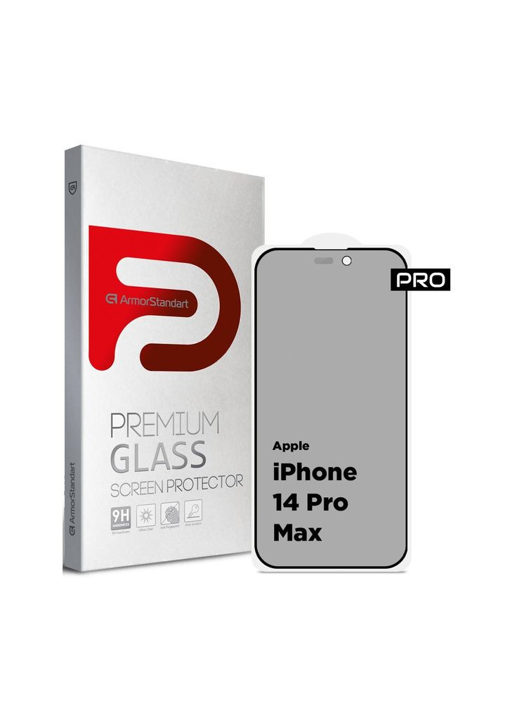 Стекло защитное (m462648) ArmorStandart Pro Anti-spy Matte Apple iPhone 14 Pro Max Black (367070457)
