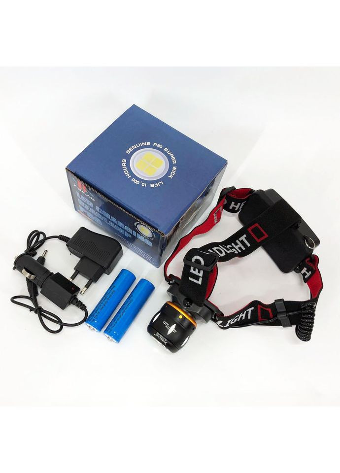 Фонарь для спасателей на голову BL-T06B-P90, Фонарь на голову для бега, Фонарик WV-718 налобный мощный Bailong (351485942)