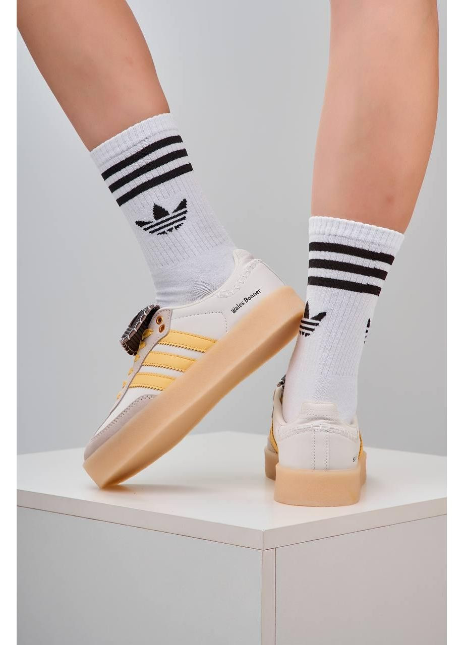 КРОСІВКИ ЖІНОЧІ ADIDAS SAMBA PLATFORM WALES BONNER BEIGE АДІДАС САМБА No Brand бежеві демісезони (368862101)