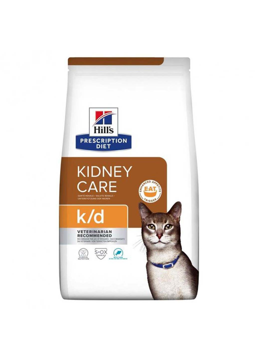 Лікувальний корм PD k/d Kidney Care Tuna з тунцем для кішок при нирковій та/або серцевій недостатності 1,5 кг HILLS (286472881)