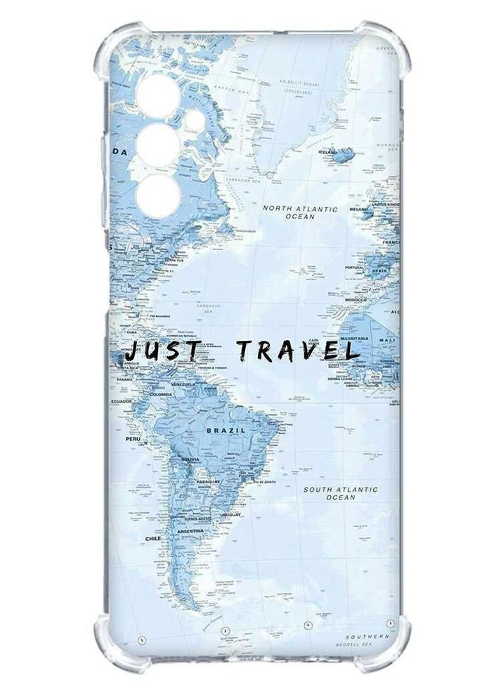 Чехол с утолщёнными углами на Samsung Galaxy A25 (A256):: Путешествия. Карта (принт 323) Creative (360670594)