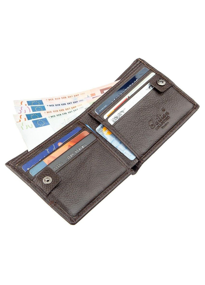 Кошелек мужской флотар кожаный 18999 Темно Tailian (329146613)