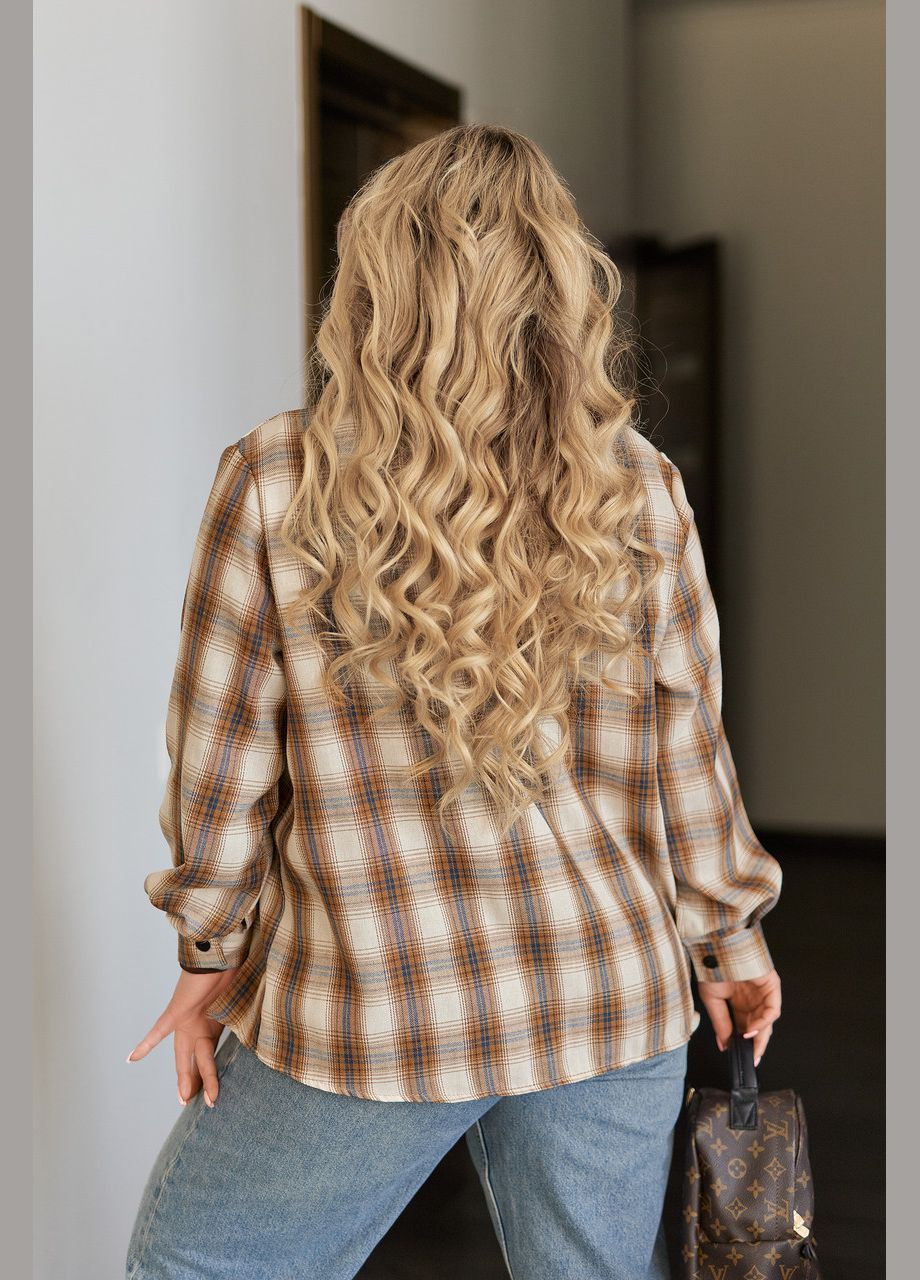 Бежевая рубашка Fashion Girl