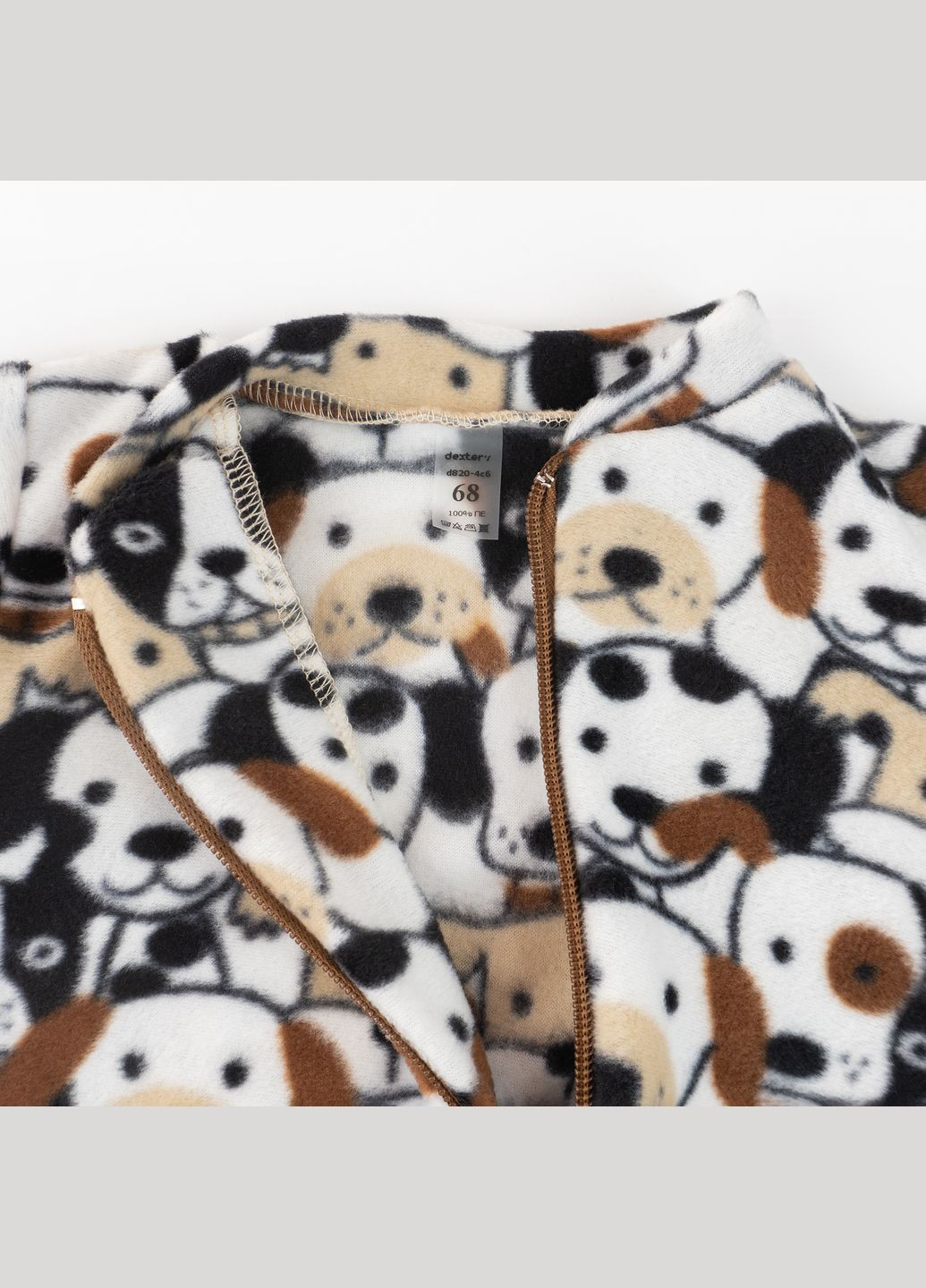 Комбинезон теплый для малышей на молнии Dexter`s с собачками puppies dexter's (311505247)