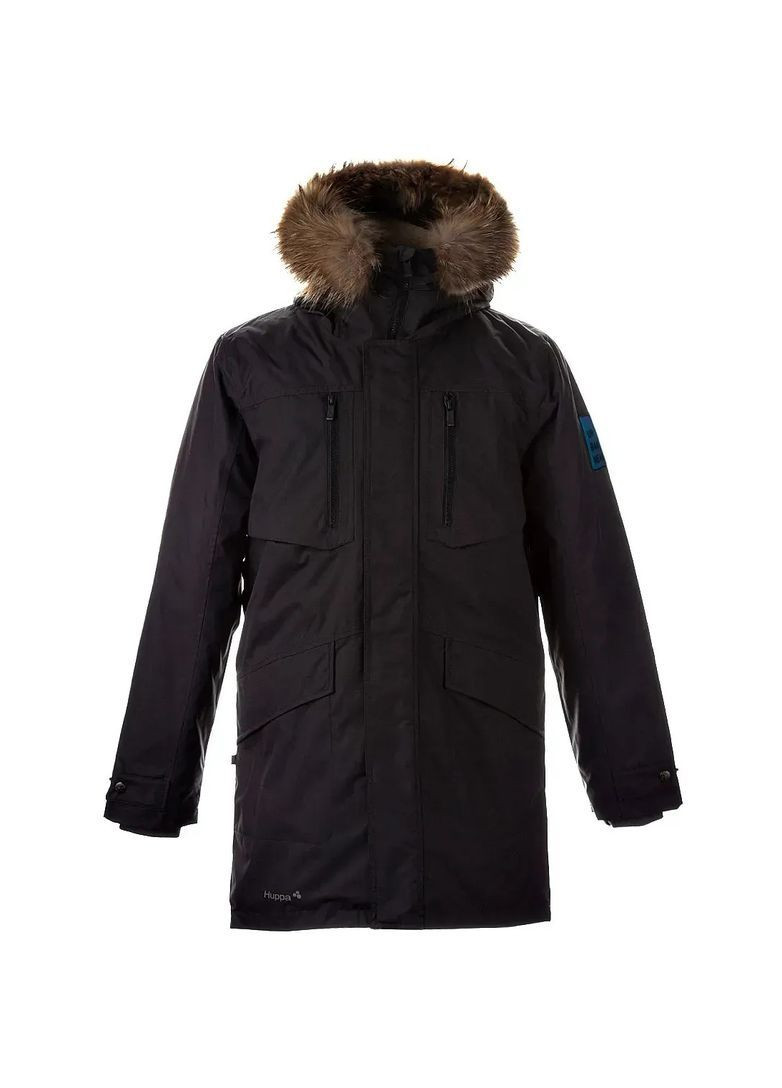 Чорна куртка-парка зимова david 1, р.xxl, чорний () Huppa 12278120-00009-XXL