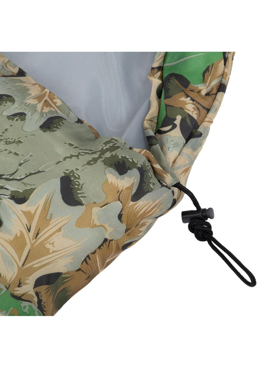 Спальный мешок одеяла с капюшоном (PL 190T, подкл. PL, хлопок, 850г, р-р 190+30х75см, t -15 до -5, камуфляж Лес) Shengyuan (361435542)