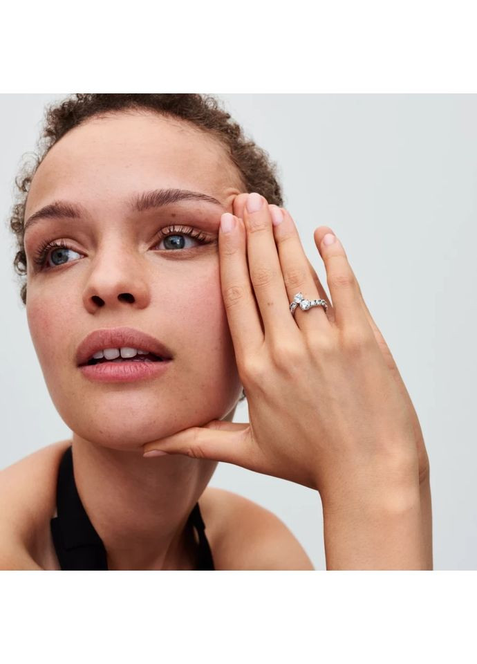 Срібна каблучка Пандора "Оберт сяйва" 193149C01 Kabluchka (355348275)