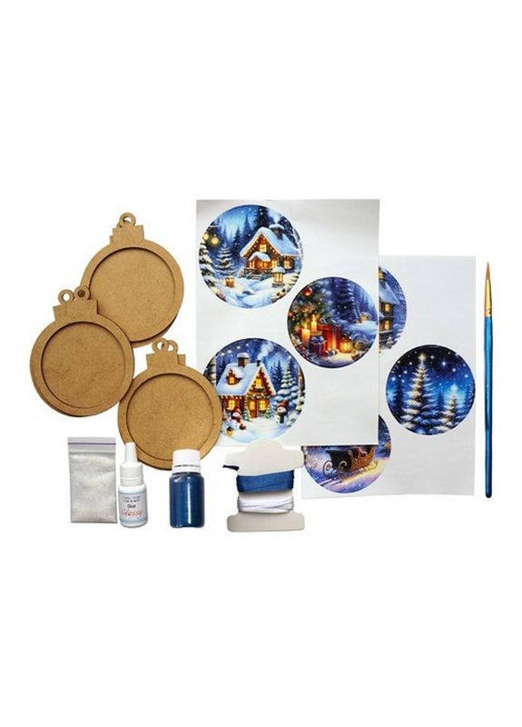 Творчий набір для створення 3-х ялинкових прикрас "Fairytale Christmas" FDCKW-051 Bambi (363175082)