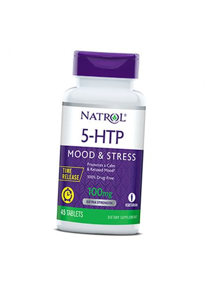 Гидрокситриптофан, 5HTP 100 Mood & Stress, 45таб (72358030) Natrol (293255661)