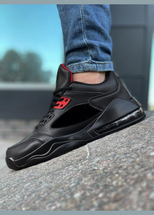 Черные кроссовки мужские jor red/black 44 No Brand