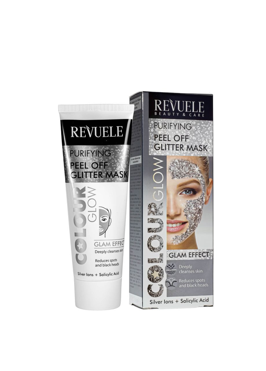 Маска пленка для лица очистительная Color Glow Purifying PeelOff Glitter Mask REVUELE (302721975)