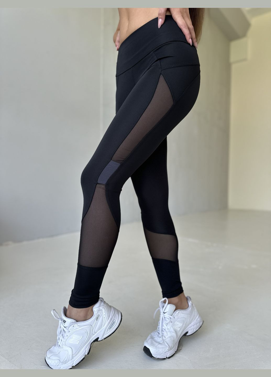 Темно-серые демисезонные лосины Soda