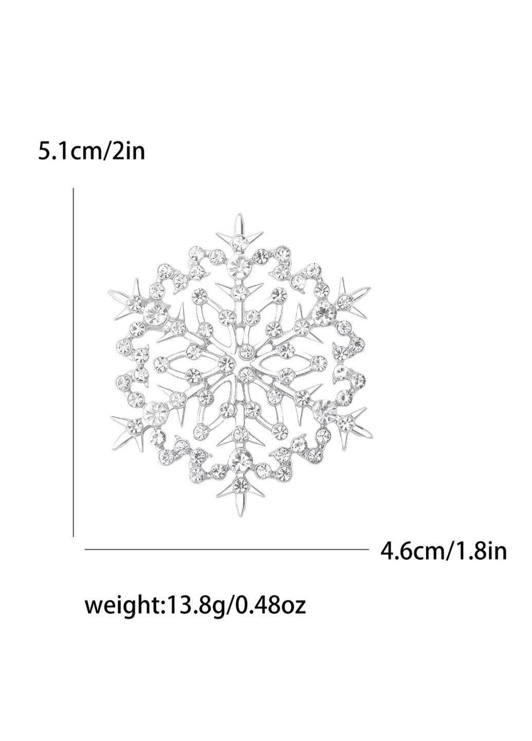 Брошка "Сніжинка" China (356567390)
