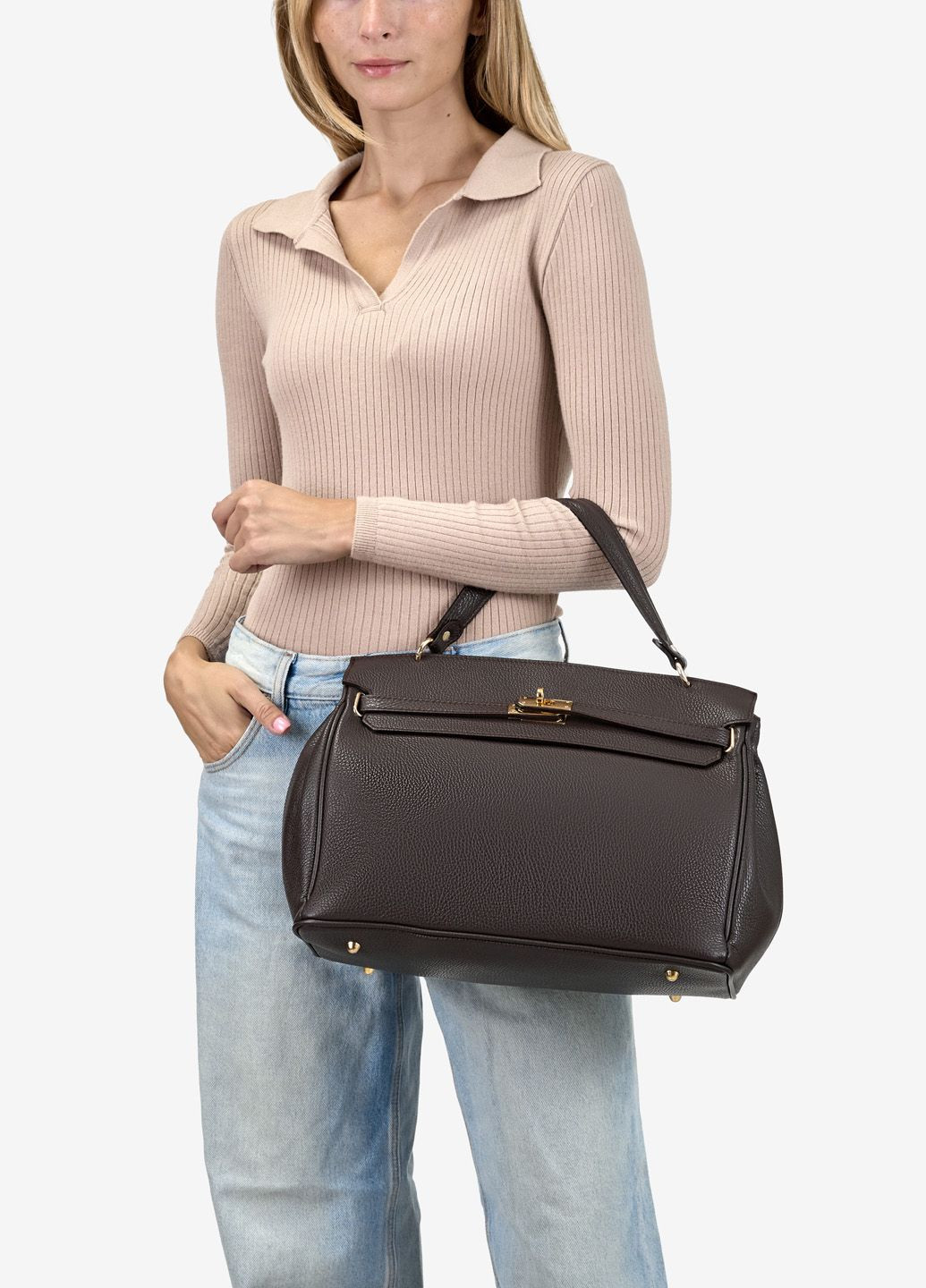 Сумка жіноча шкіряна тоут велика Tote Regina Notte (363830990)