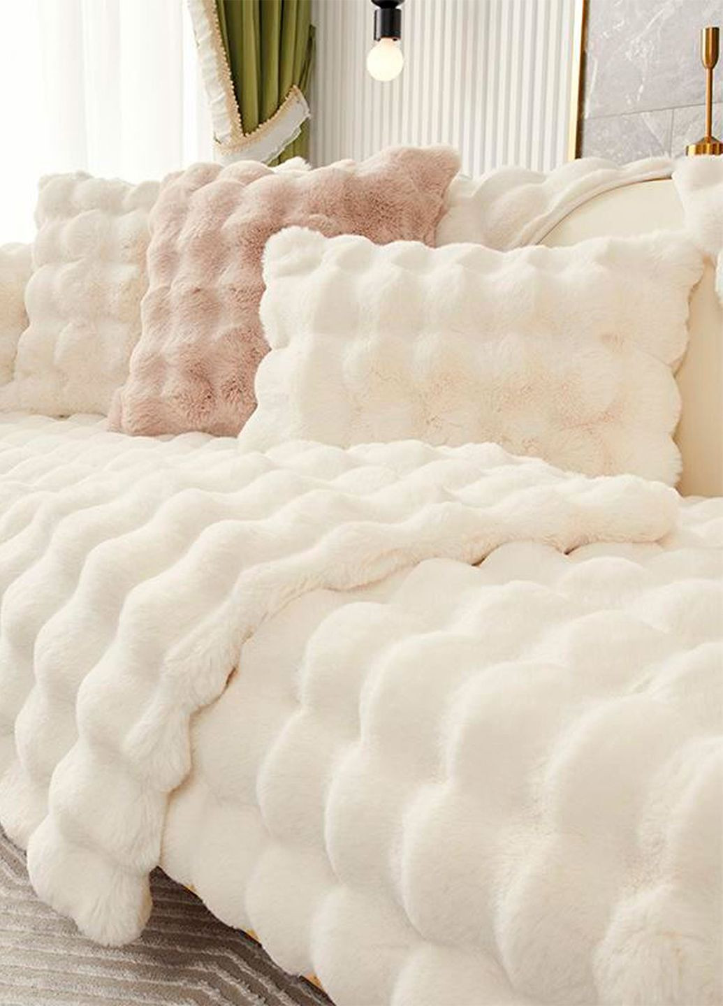 Накидка хутряна для меблів 90x210 см прямокутна Love You (284277694)