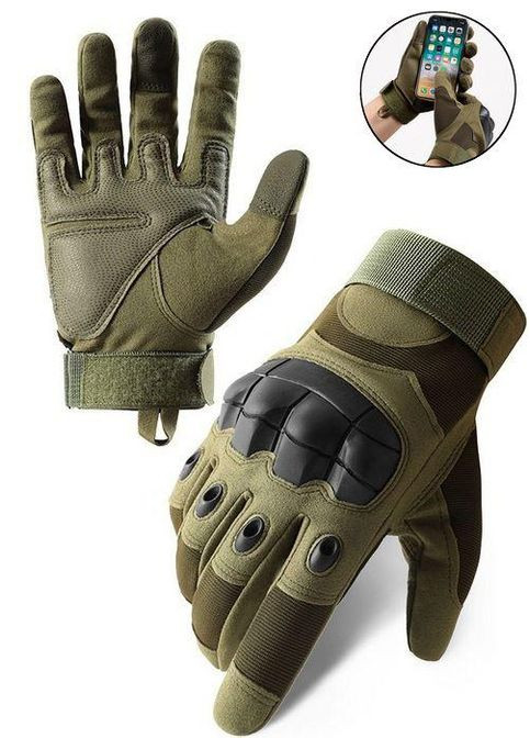 Рукавички тактичні ; M/8; Сенсорні; З пальцями. Зелений. Універсальні тактичні рукавички. Армійські рукавички. Tornado (304768496)