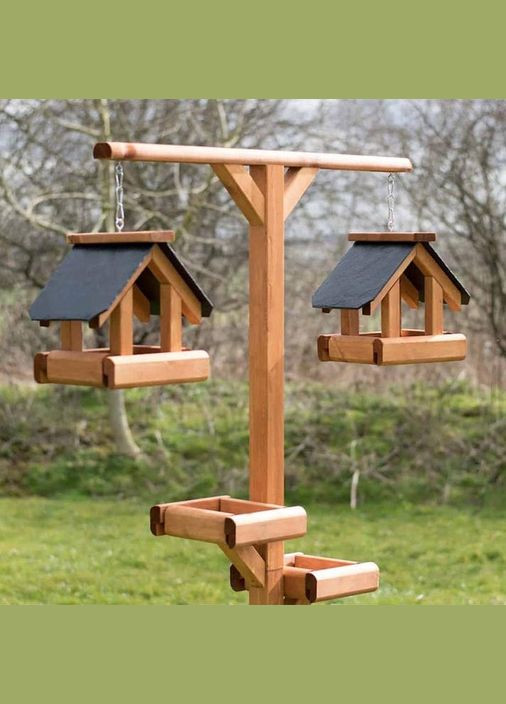 Годівниця на стійці з дерева Піві сієна-венге (КСС-00030512) No Brand (328605559)