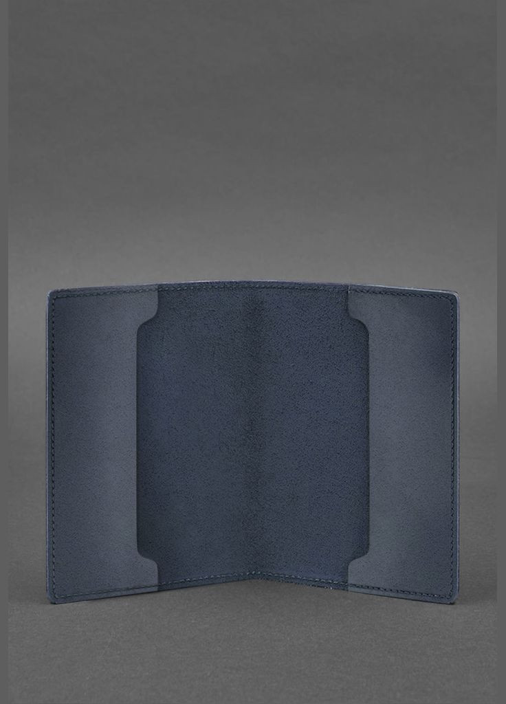 Кожаная обложка для военного билета офицера запаса 8.0 темно-синяя (A-027688) BlankNote (329186791)