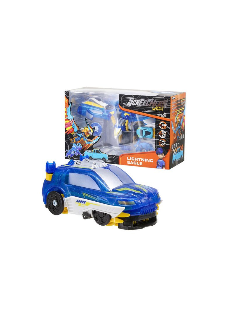 Игрушка трансформер! S4 L3S Лайтнинг игл премиум Screechers Wild (362439067)