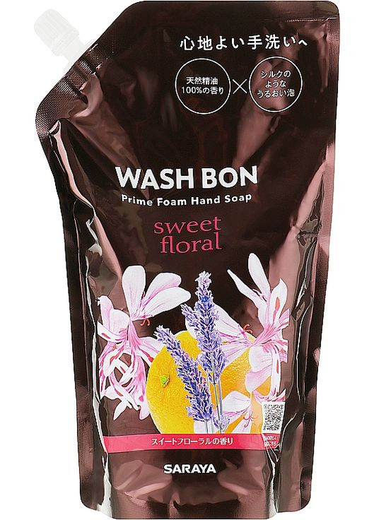 Мило-піна для рук з ароматом квітів Prime Foam Hand Wash (дой-пак) 500ml (820353-34549) WASH BON (368611390)