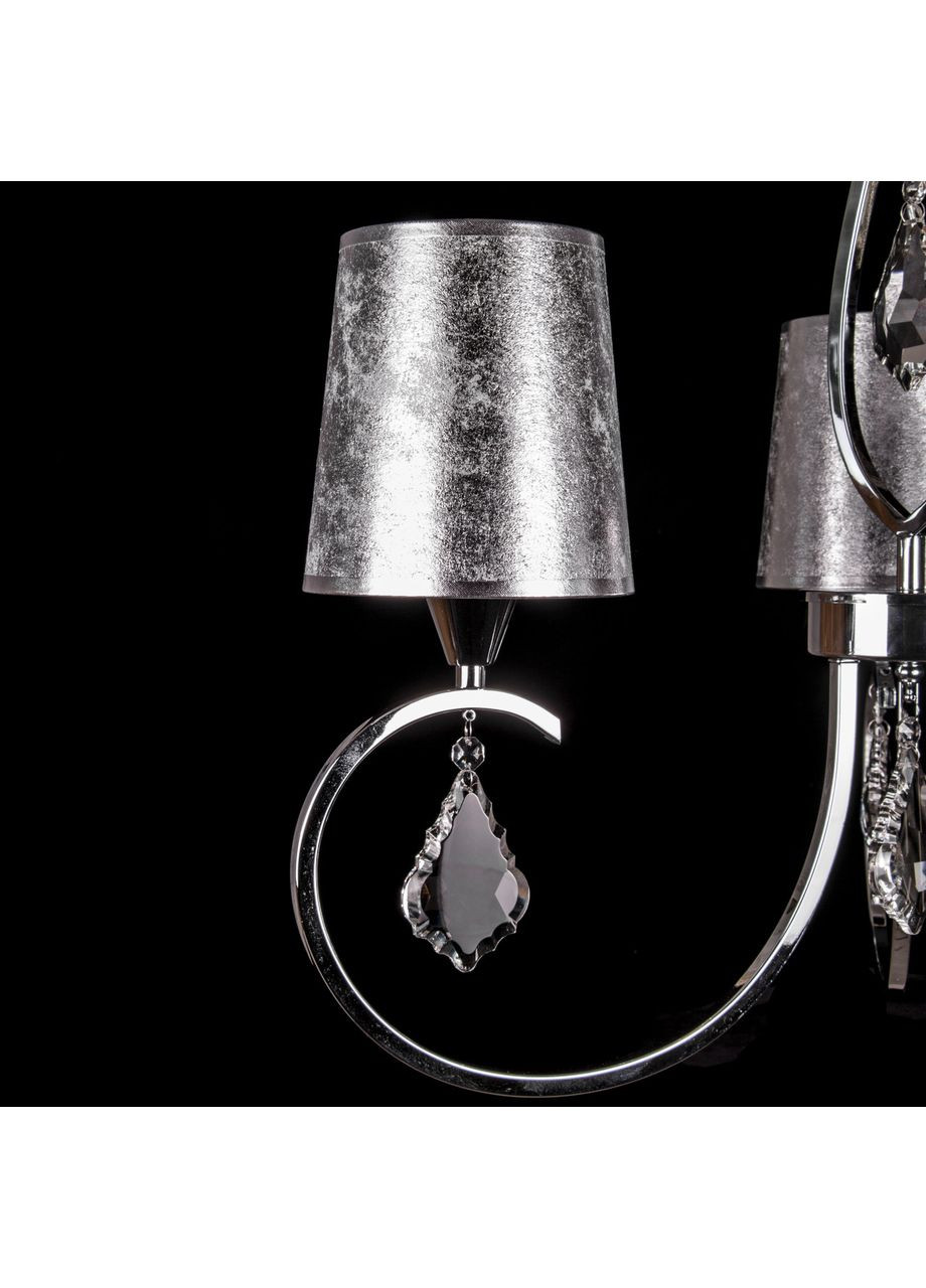 Класична люстра з абажурами і елементами кришталю 5241/3/CH No Brand (352229625)