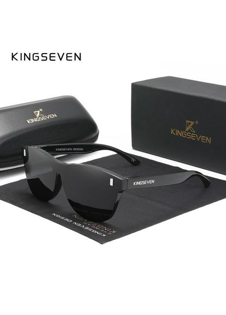 Женские поляризационные солнцезащитные очки N756 Black KINGSEVEN (302801335)