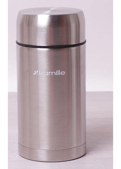Термос пищевой 1000мл из нержавеющей стали для горячих и холодных блюд контейнер для еды Kamille (368976937)
