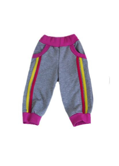 Бриджи детские с лампасами двухнитка однотонные No Brand (373039166)