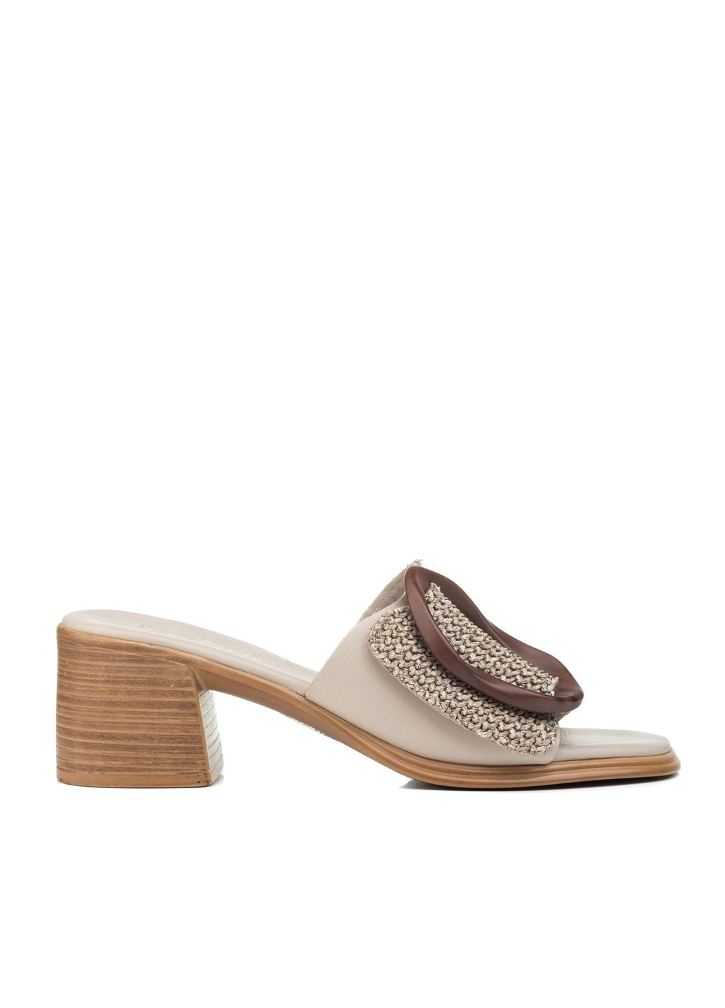 Бежевые шлепанцы (1581лzа) LaBellini