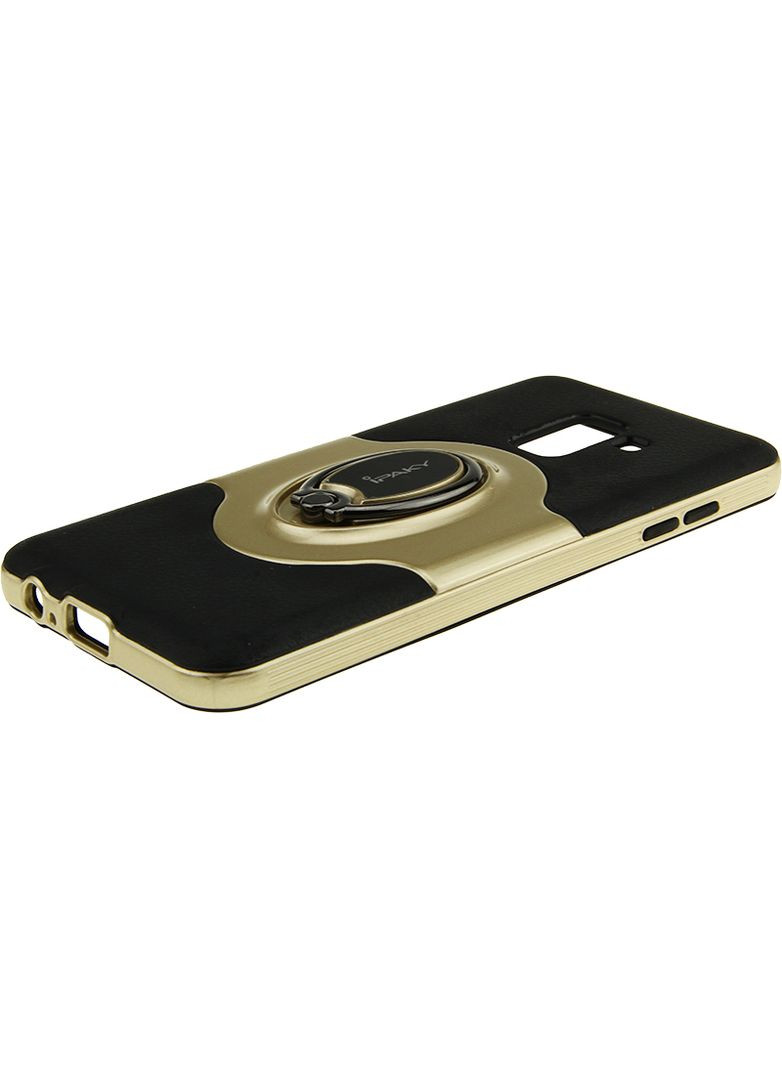 Чехолнакладка 360° Free Rotation Ring Holder case Samsung Galaxy A8 Plus A730F Gold iPaky (301781456)