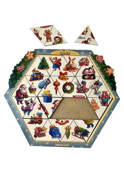 Деревянный пазл "Новогодняя головоломка" (TS01091996228336) Ubee (373408798)