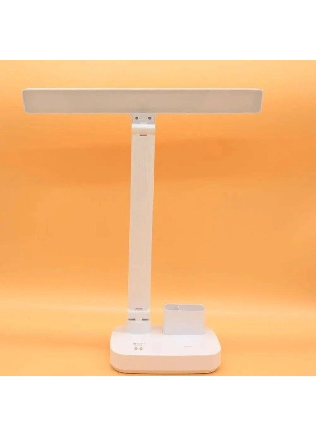 Настольная лампа светильник аккумуляторная складная поворотная с органайзером подставкой для ручек (477661-Prob) Белая Unbranded (298890432)